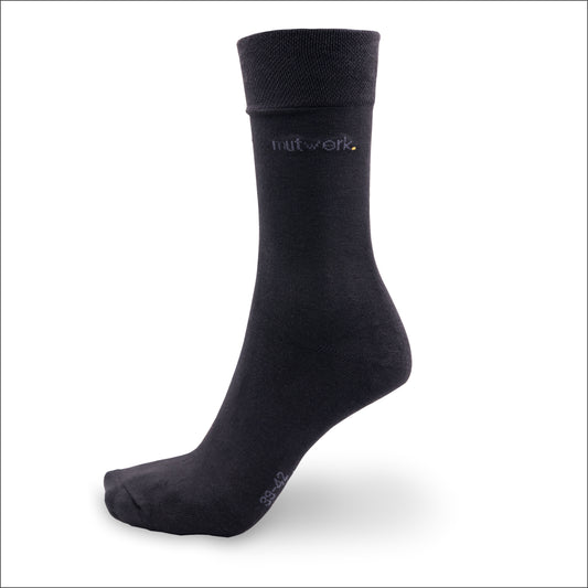 Businesssocken aus Bambus in schwarz von grashalm