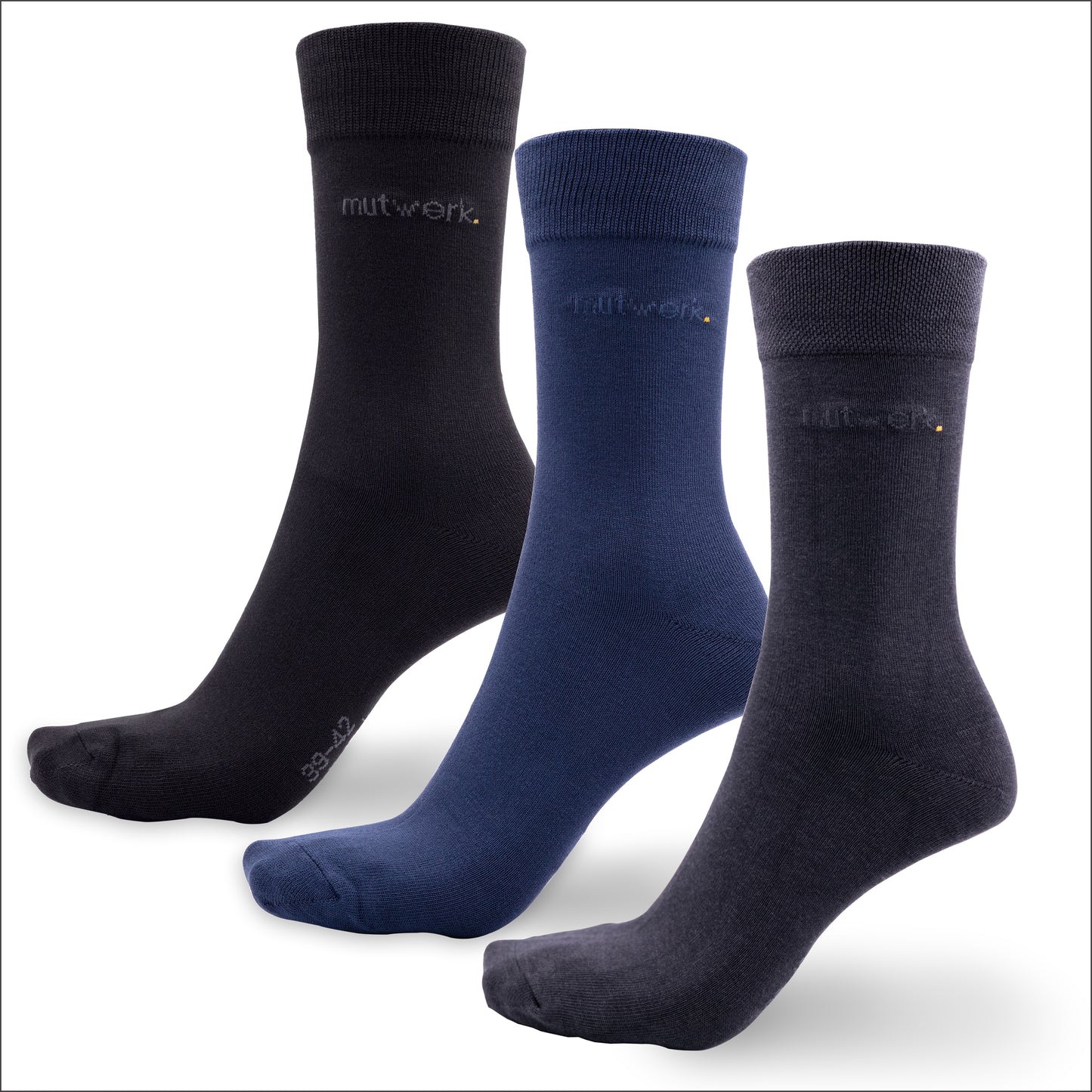 Businesssocken aus Bambus, 3er-Set, von grashalm